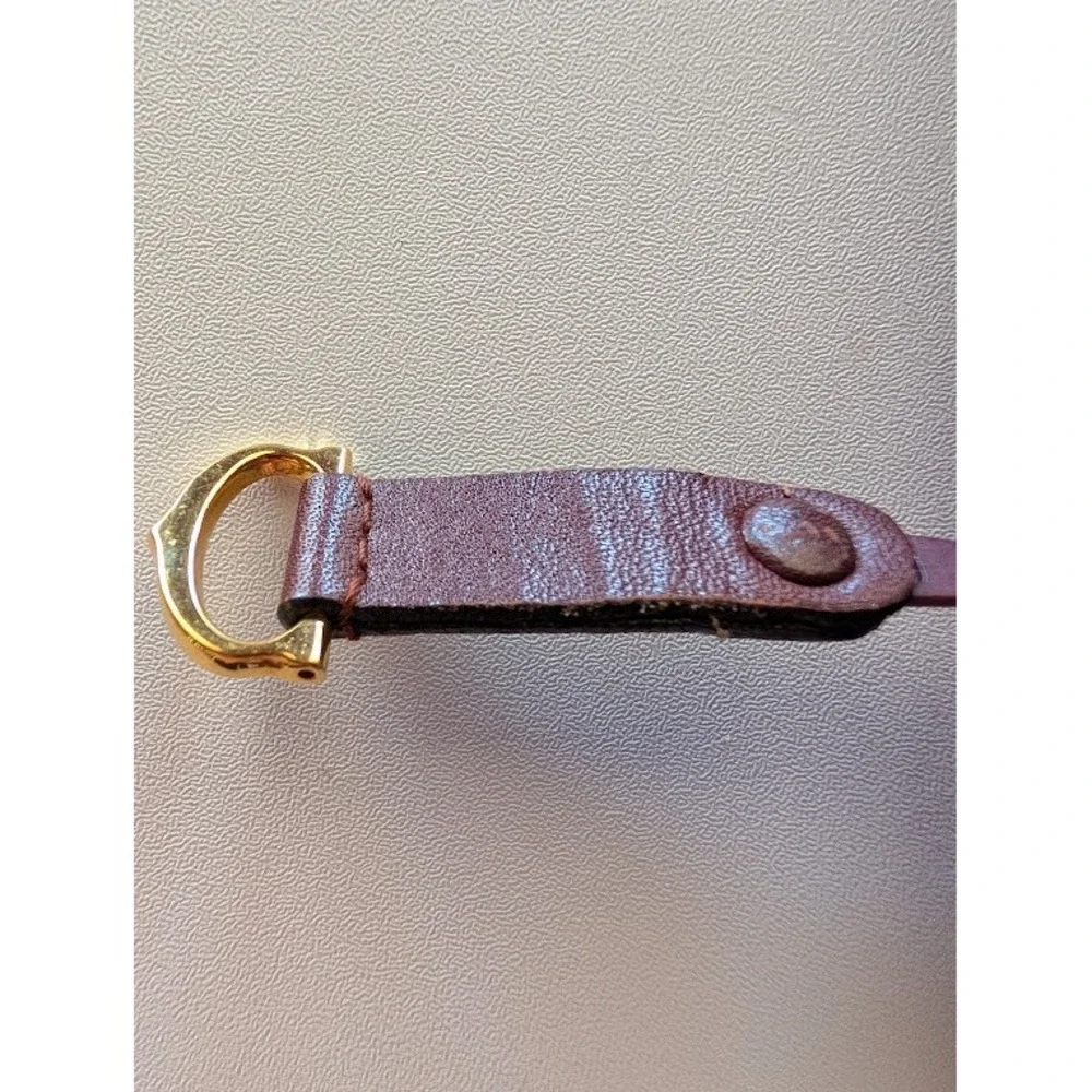 Vintage Cartier Les Must de Cartier Burgundy Leather‎ Clutch Bag Gold Corners